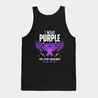 I Wear Purple For Lupus Awareness Tank Top